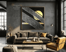 elkelt, rendelésre készítek hasonlót Napkelte az ágak között 120x120 cm